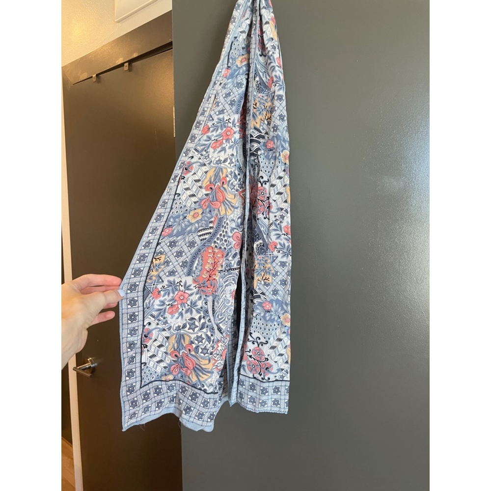 Women's Vintage Unbranded Scarf One Size Blue Pink